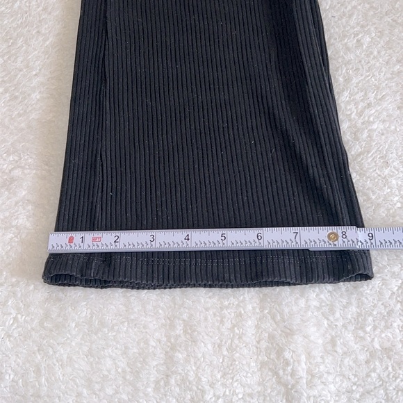 Reformation‎ Ribbed Knit Wide-Leg Jumpsuit Black XS - Picture 7 of 13